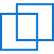 design-interface-button-symbol-of-two-squares-outline